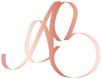Amber Blake monogram — supplied rose-gold master